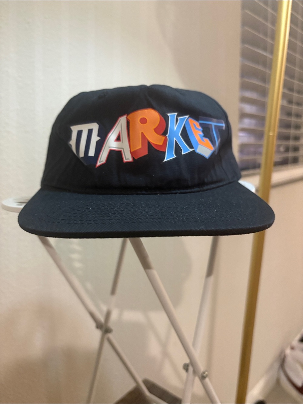 Market Kids Black Cap with Colorful MARKET Logo